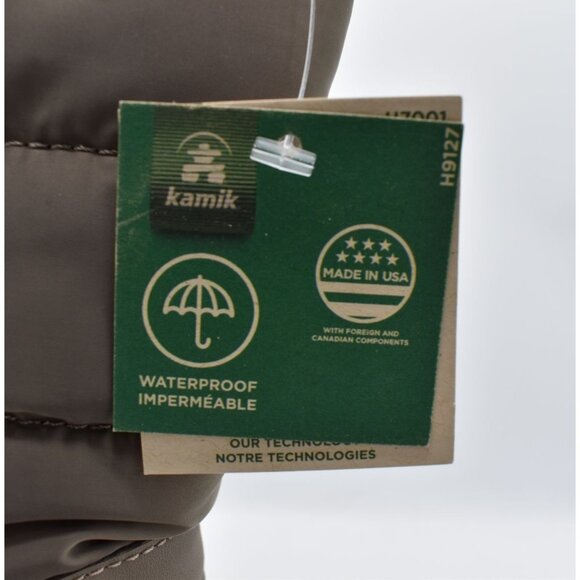 Kamik Womens Size 8 Abigail Puff Fossil Pull on Boots Shoes - Picture 7 of 15